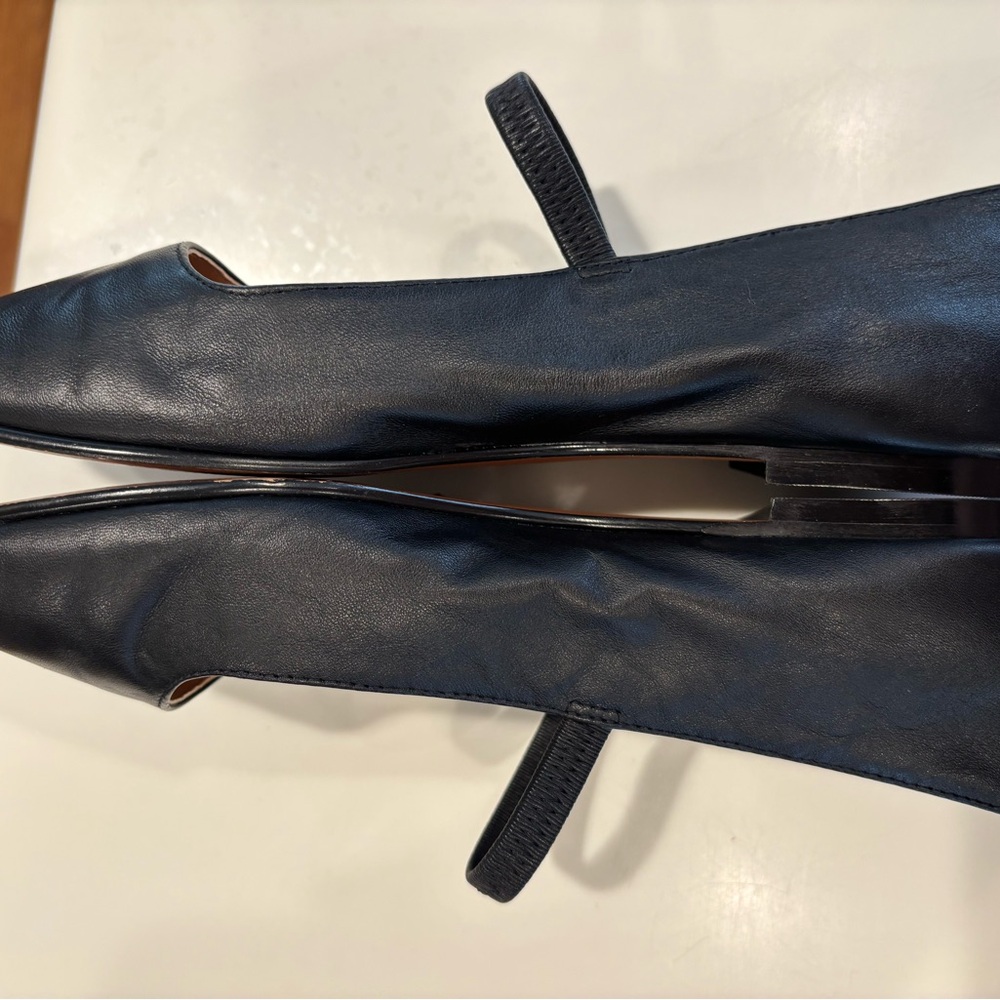 Madewell The Greta Black Leather Ballet Flats,  7 - Picture 4 of 7
